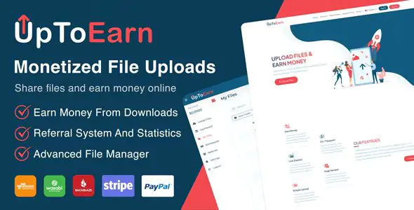 UpToEarn File Sharing And Pay Per Download