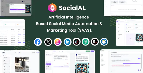 SocialAI Artificial Intelligence Based Social Media Automation & Marketing Tool